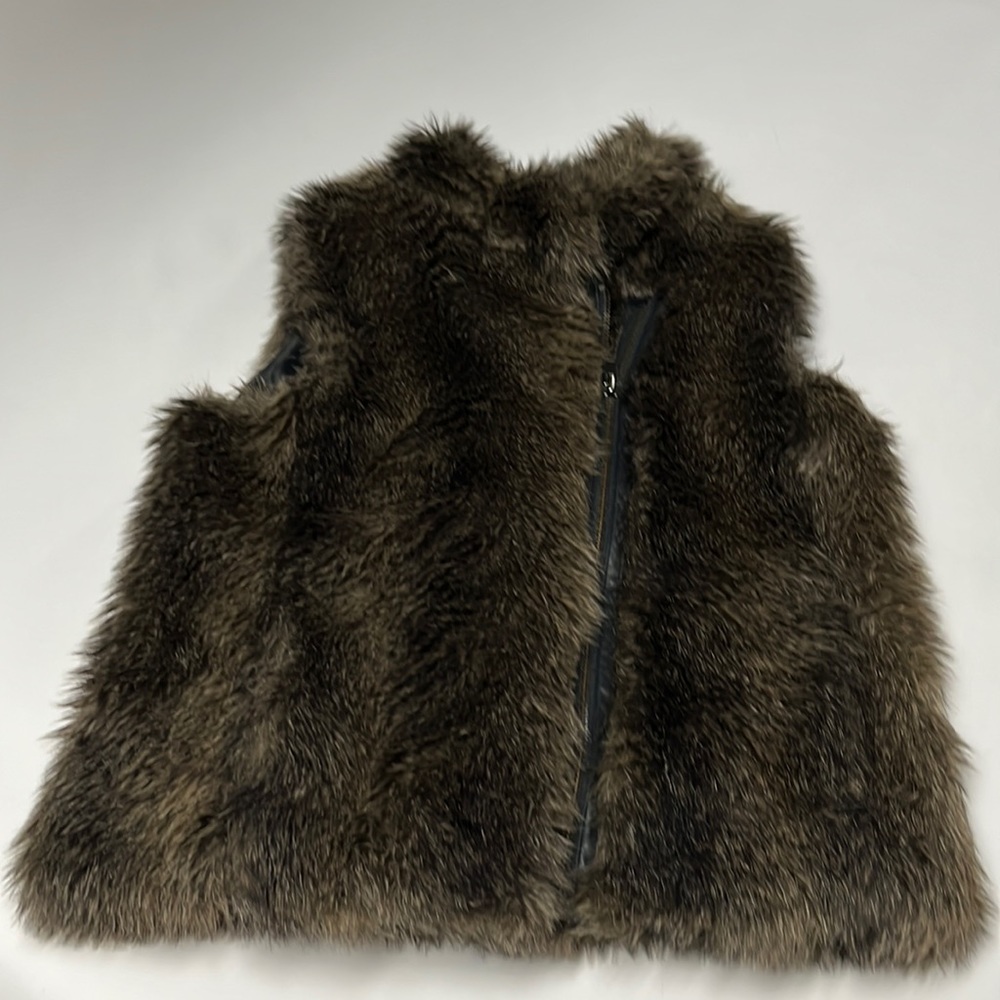 Banana Republic faux fur vest